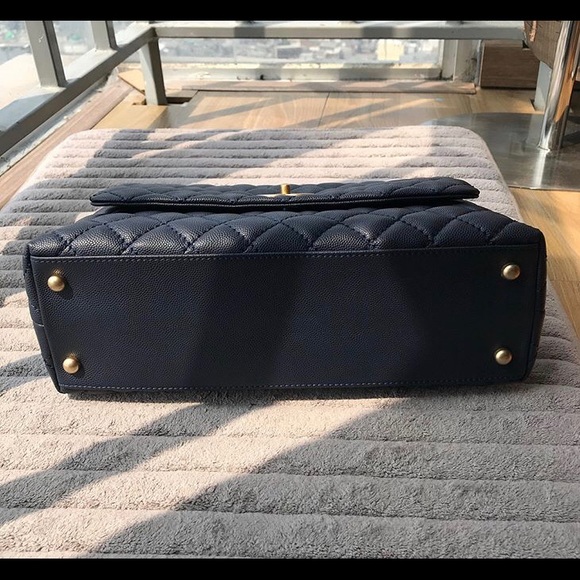 Navy Chanel CoCo Medium Size - Picture 5 of 6